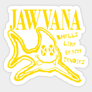 JAWVANA Smells Like Beach Tendies Sticker